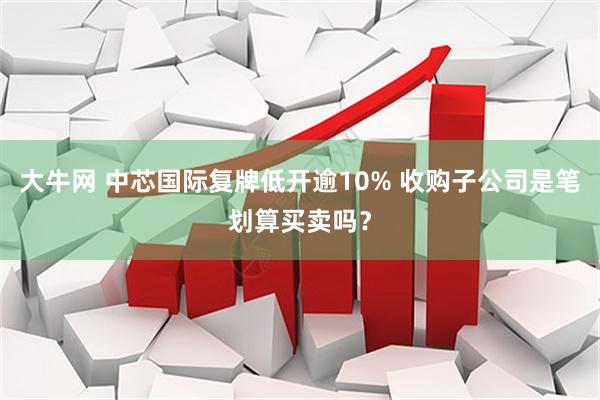 大牛网 中芯国际复牌低开逾10% 收购子公司是笔划算买卖吗？