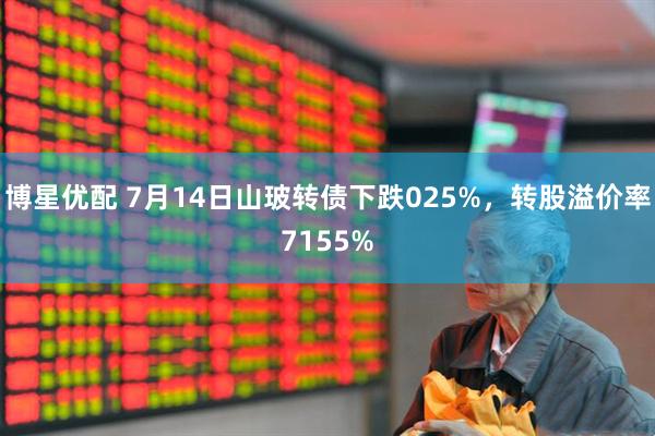 博星优配 7月14日山玻转债下跌025%，转股溢价率7155%